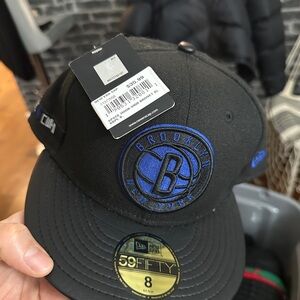 New Era Black and Blue Brooklyn fitted cap
